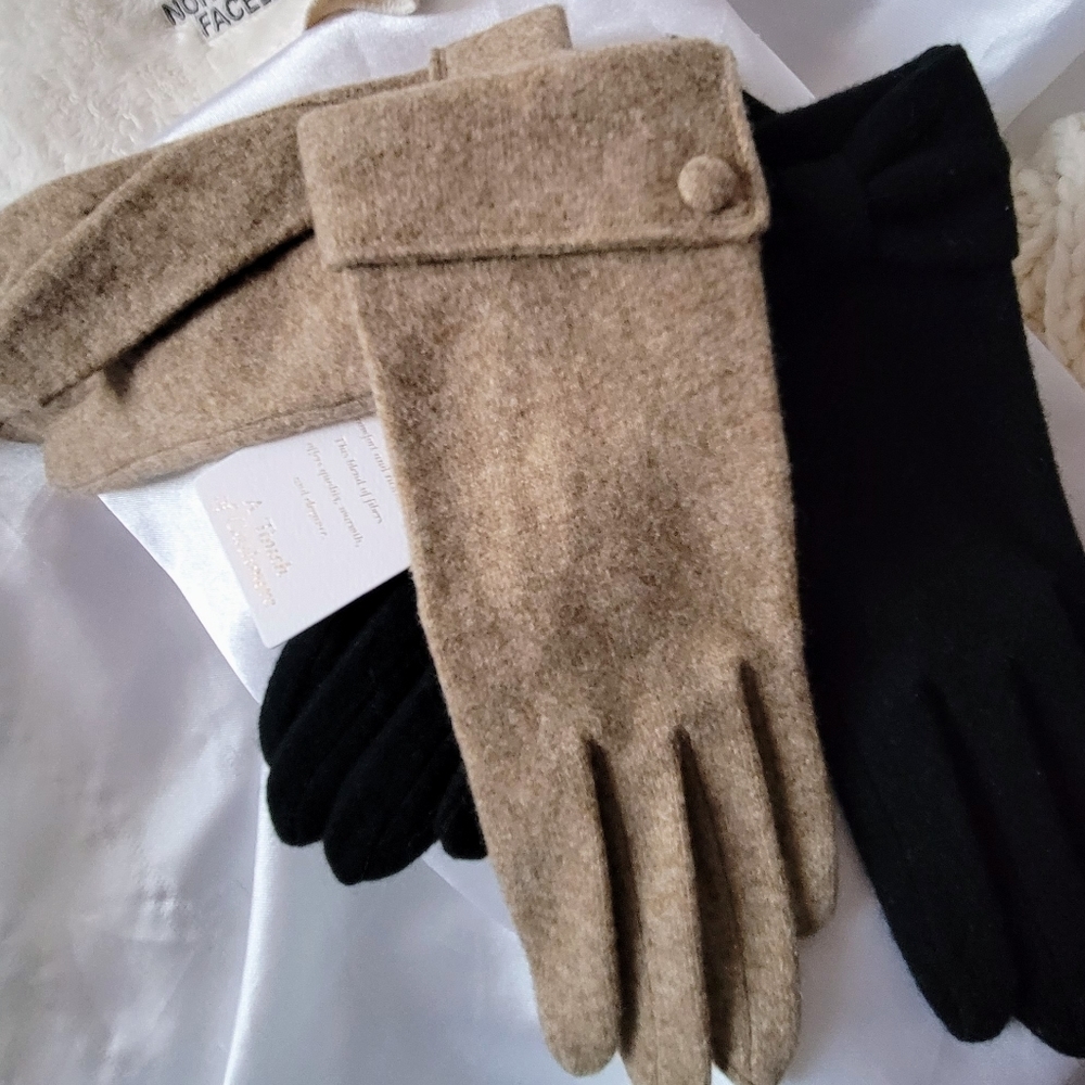 A Touch of Cashmere Gloves Beige